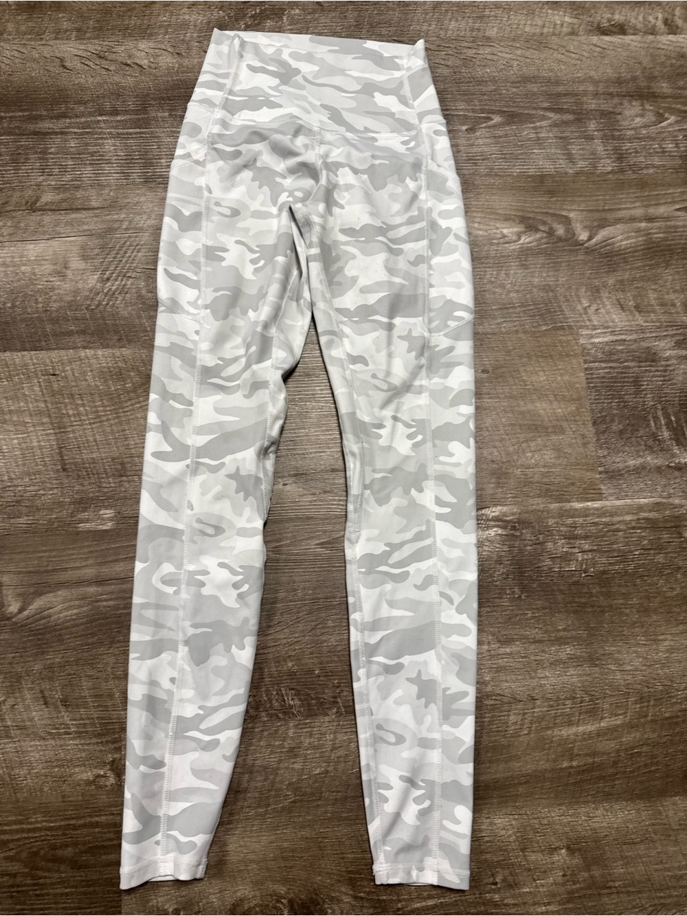 Ododos White & Grey Camo High Waist Leggings Size XS